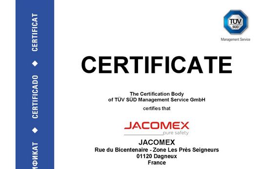 Certification ISO 9001 – Un engagement qualité de longue date chez JACOMEX