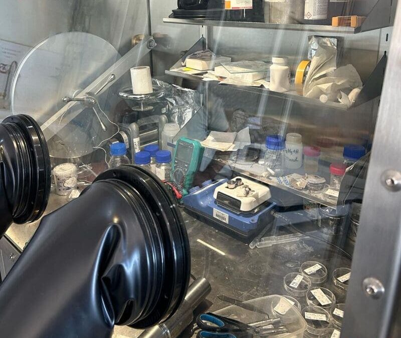 Boîte à gants pour l’industrie de la batterie