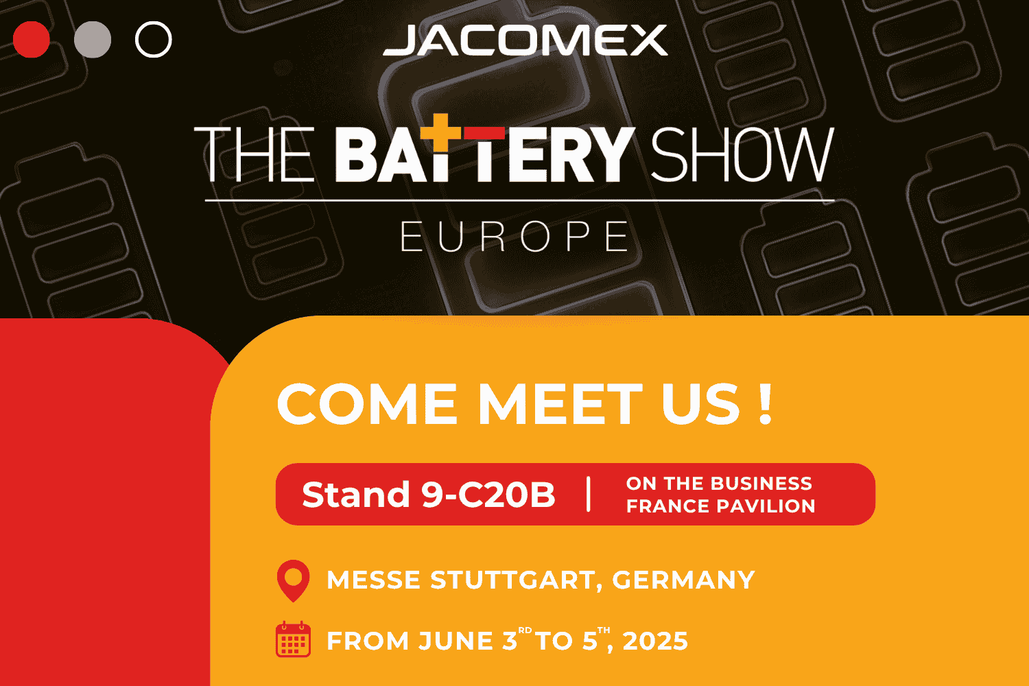 The Battery Show Europe – 3-5 juin – Stuttgart (Allemagne)